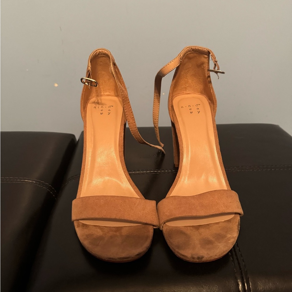 Tan Suede Heels